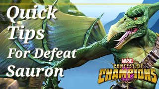 Quick Tips For Defeat Sauron Marvel Contest Of Champions [upl. by Nitsruk]