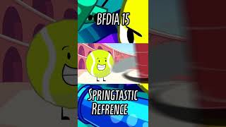 BFDIA 15 Springtastic Refrence shorts bfdi bfdia15 [upl. by Ahsekal]