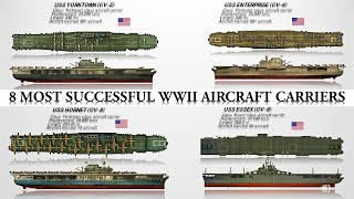 Top 8 Aircraft Carriers of World War II [upl. by Bartholomeus]