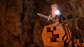 Gandalf vs the Balrog in Moria Lego Lord of the Rings [upl. by Rustice970]