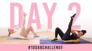 Day 2 100 Cross Kick Crunches  100AbChallenge w Iskra Lawrence [upl. by Nord]