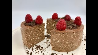 Quark cake with cocoa  Healthy low carb gluten free breakfast [upl. by Dian]