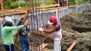 Actual Construction of Modern 2 Storey House  2nd Work Week [upl. by Nevaj]