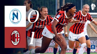 Dompigs lastminute goal gives us the win  Napoli 01 AC Milan  Womens Serie A Highlights [upl. by Avert814]