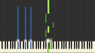 Nuvole Bianche  Ludovico Einaudi  Piano Tutorial SynthesiaSheet MusicPiano Cover [upl. by Goode194]