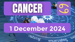 Cancer horoscope  Cancer Horoscope for Today 1 December 2024 [upl. by Griselda863]