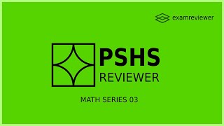 PSHS Review  Math Series 03  examreviewer [upl. by Spencer]