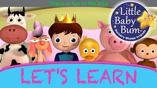 Learn with Little Baby Bum  Ten In The Bed  Nursery Rhymes for Babies  Songs for Kids [upl. by Malvina]