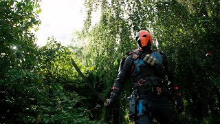 Deathstroke Fight Scenes  Arrow Season 4  6 [upl. by Mot621]