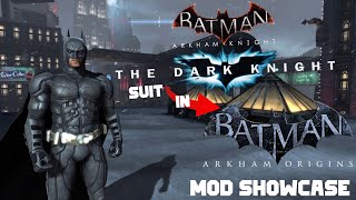 Batman Arkham Knight The Dark Knight suit in Arkham Origins  Skin MOD Showcase TDK From Knight [upl. by Aulea]