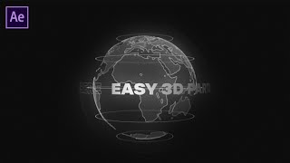 3D Earth using Trapcode plugin  After Effects Tutorial [upl. by Ahtibat]