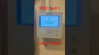 E911 Fault Samsung heatpumps gen6 faultcode [upl. by Igenia]