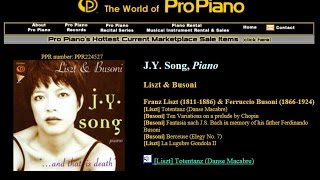 4 Berceuse Elegy No 7 Ferruccio Busoni 18661924 JY Song Piano [upl. by Aneres]