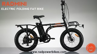 2017 RadMini Electric Folding Fat Bike from Rad Power Bikes [upl. by Akemeuwkuhc]