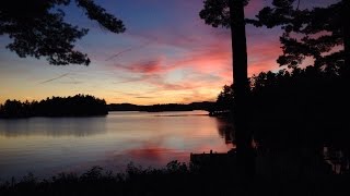 Migis Lodge on Sebago Lake TimeLapse Maine [upl. by Nytsirk661]