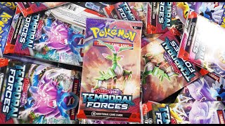 Opening 216 Pokemon Temporal Forces Booster Packs [upl. by Hogarth]