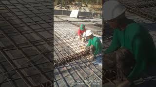 Susended slab formworks and Rebar installation dayinalifeofengineer construction rebar worker [upl. by Wordoow175]