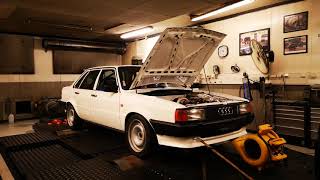 Audi B2 80 Quattro turbo Dyno run [upl. by Callery]