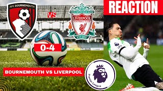 Bournemouth vs Liverpool 04 Live Stream Premier League Football EPL Match Score reaction Highlights [upl. by December665]