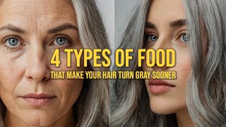 4 Types of Food That Make YOUR HAIR Turn Gray Sooner [upl. by Macintosh543]