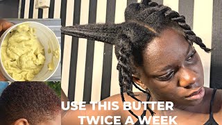 Using Chebe Butter To Grow Long And Thick Hair Its Chebe Season [upl. by Ggerc932]