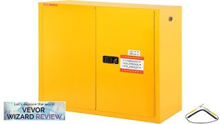 VEVOR Flammable Safety Cabinet 45 Gal ColdRolled Steel Flammable Liquid Storage Cabinet Review [upl. by Ahsiel]