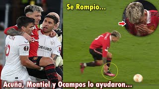 ASI fue la LESION de LISANDRO MARTINEZ hoy con el UNITED [upl. by Leoni423]