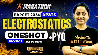 Complete Electrostatics One shot Class 12🔥  EAPCET Marathon  PYQs  AP amp TS  🚀 Unstoppable EAPCET [upl. by Christopher]