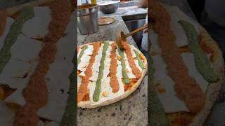 The VODKA PESTO PEPPERONI PIE from Krispy Pizza in Dyker Heights Brooklyn NYC 🍕🔥 DEVOURPOWER [upl. by Caves]