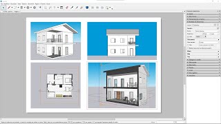 Videocorso Sketchup PRO  12  Piante Prospetti e Sezioni Disegni 2D CAD con Scena 3D e Layout [upl. by Weisman]