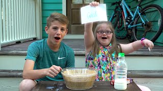 Weird Cereal Challenge MattyBRaps vs Sarah Grace [upl. by Meesan]