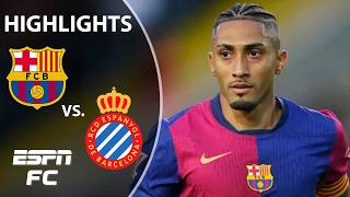 🚨 BARCA ATTACKS 🚨 Barcelona vs Espanyol  LALIGA Highlights  ESPN FC [upl. by Einhoj]