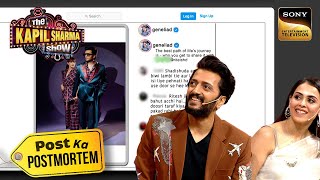 क्या Genelia की Dress से Riteish ने बनवा ली अपनी Shirt The Kapil Sharma Show 2 Post Ka Postmortem [upl. by Zilla]