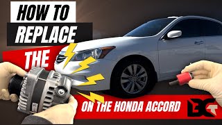 How to Replace the Honda Accord 35L Alternator  Tips amp Tricks [upl. by Towrey157]