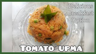 TOMATO UPMA RECIPE  Tamatar ka upma  Laal upma [upl. by Annoyk736]