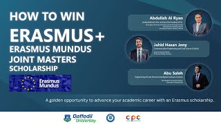 How to Win Erasmus Erasmus Mundus Joint Masters Scholarship  DIU CPC [upl. by Iveksarap]