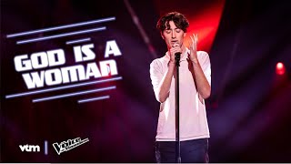 Ward  God is a woman  Blind Auditions 5  The Voice van Vlaanderen  VTM [upl. by Enileve117]