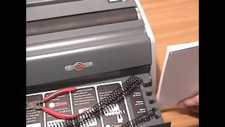 Rhino Tuff 3250CL Electric Spiral Binding Machine Demo Video [upl. by Taro]