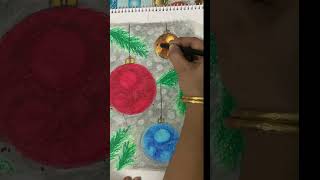 Day 4  Christmas Lights  ytshorts art trending painting christmasdecor christmas [upl. by Hance542]