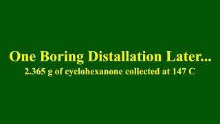 Cyclohexanol Oxidation [upl. by Ekyt]