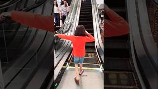 Funny Escalator 🤪🤪🤪escalator funny shorts [upl. by Dulcia]