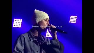 Stay  justing bieber lyrics  live stage  audience singing [upl. by Coppock754]