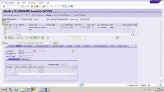 SAP MM How to create a Service entry sheet for service PO in Procurement of External Service [upl. by Enajharas]