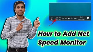 How to Add Net Speed Monitor to Windows Taskbar [upl. by Llenehc]