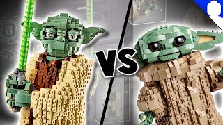 LEGO Star Wars Yoda VS The Child Sets  Which One To Buy 75255 amp 75318 [upl. by Ellinnet]