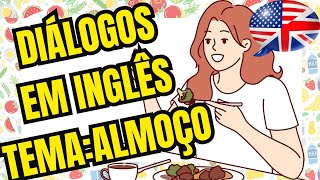 DIÃLOGOS CURTOS EM INGLÃŠS COM EXPRESSÃ•ES EM DESTAQUETEMAALMOÃ‡O VEGANOLEGENDAS [upl. by Panchito180]