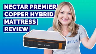 Nectar Premier Copper Hybrid Mattress Review  Best Cooling Hybrid Mattress [upl. by Hajin]