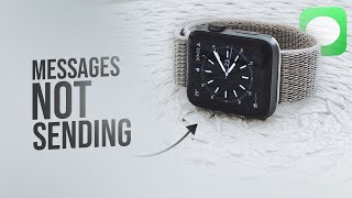 Apple Watch Messages Not Sending Fix [upl. by Atiuqrahc]