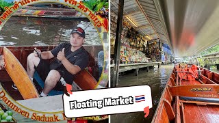 Exploring the Damnoen Saduak Floating Market in Thailand [upl. by Therron]