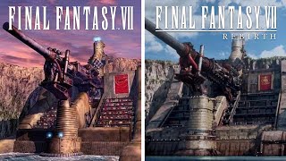 Comparing the LOCATIONS of Final Fantasy 7 and FF7 Rebirth [upl. by Aisset]